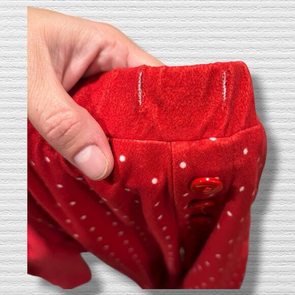 SweetHoney Girls 8 Red Polka Dot Holiday Jogger Pajama Pants - Picture 2 of 4